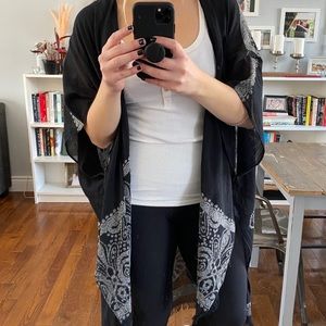 Black Boho Kimono
